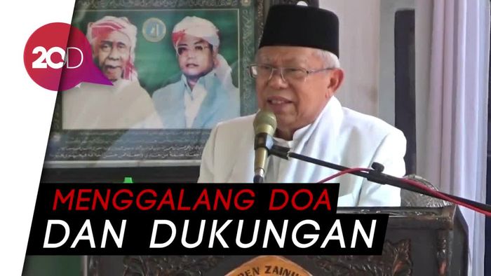 Ma’ruf Amin Silaturahmi ke Ponpes Zainul Hasan Probolinggo