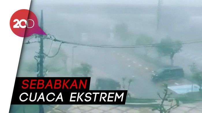 Ngeri! Topan Trami Terjang Jepang