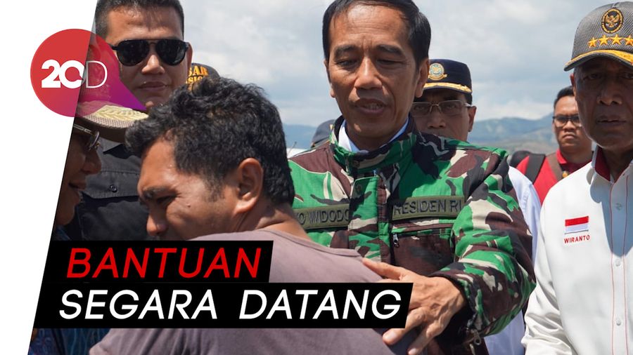 Jokowi Temui Korban Gempa Palu