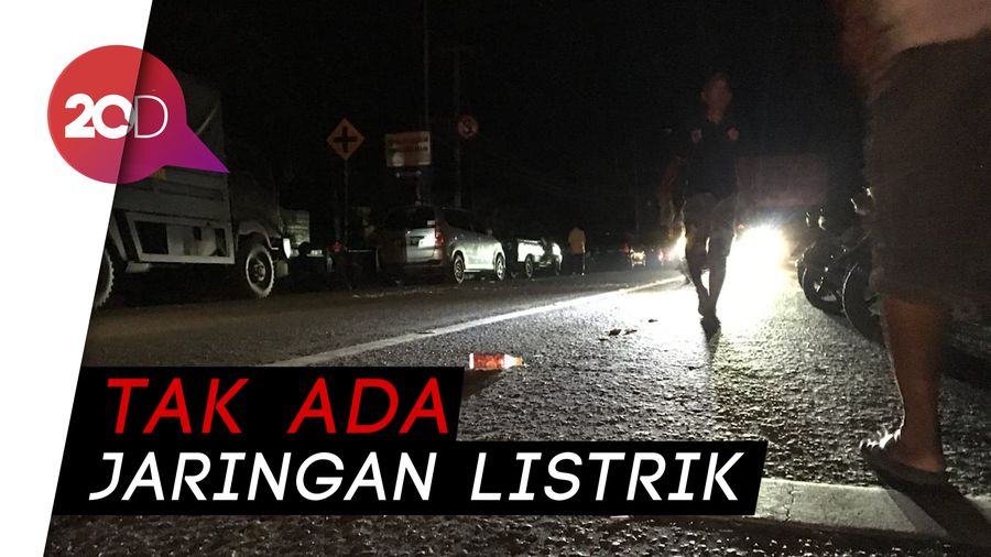 Suasana Gelap Gulita Menyelimuti Palu