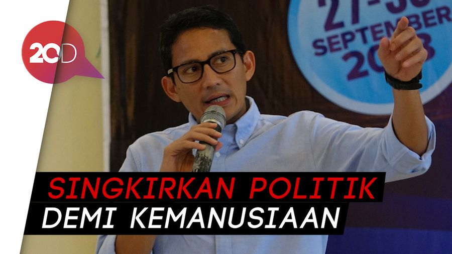 Sandi Batalkan Kampanye demi Korban Gempa-Tsunami Palu