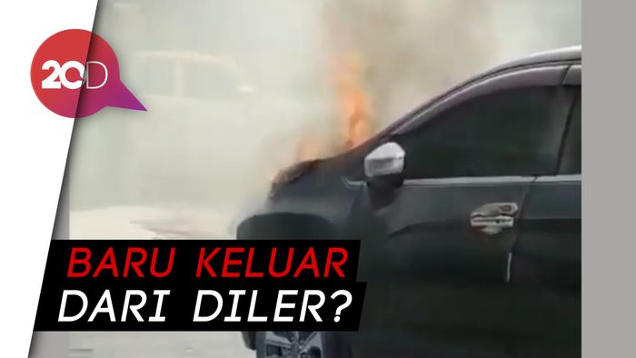  Xpander Masih Berpelat Putih Terbakar di Riau 
