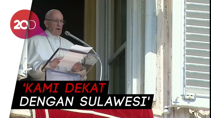 Paus Fransiskus Doakan Korban Gempa-Tsunami Sulteng