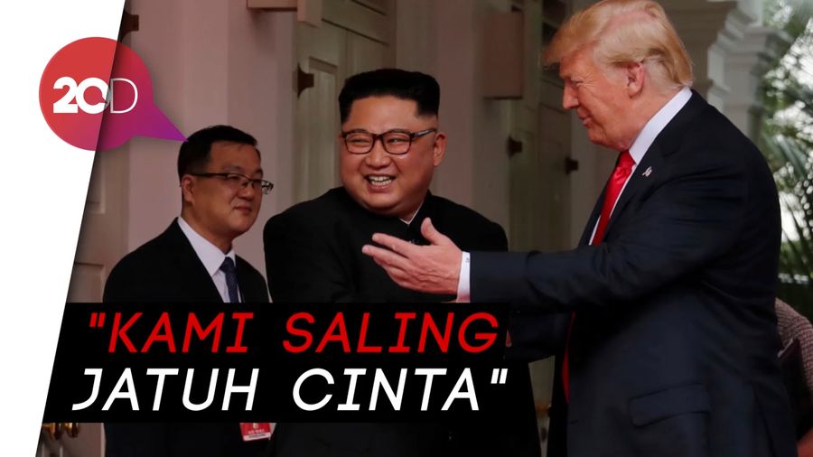 Saat Trump Nyatakan Cinta ke Kim Jong Un