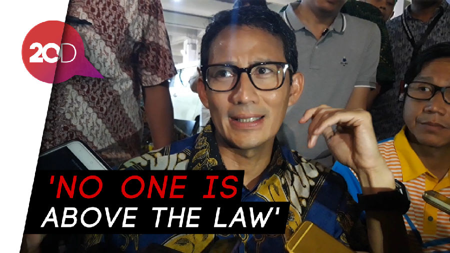 Sandi soal Penjarahan: This Country is a Negara Hukum!