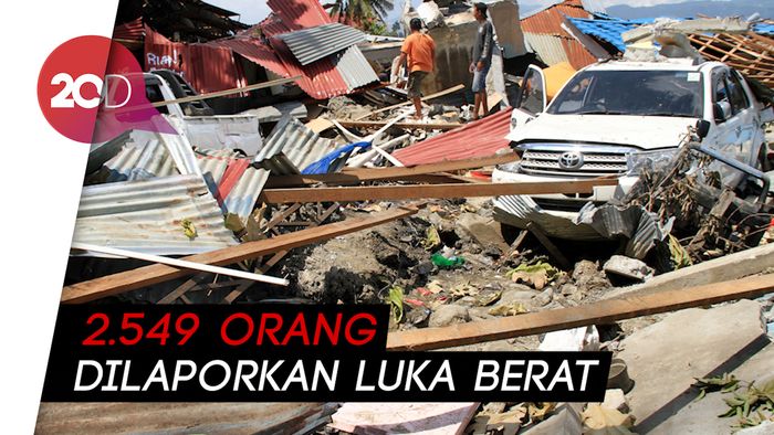 BNPB: Korban Tewas Gempa-Tsunami Sulteng Jadi 1.407 Jiwa