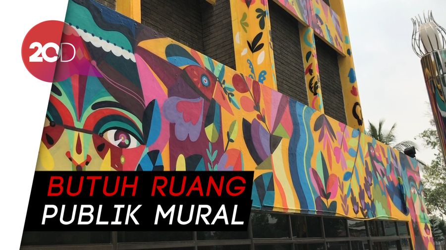 Mural Seniman Kolombia Percantik Taman Ismail Marzuki