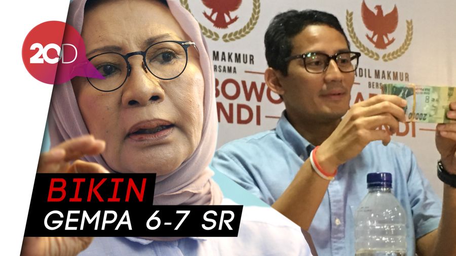 Sandi soal Dusta Ratna: Ini Bisa Disebut Gempa Tektonik!