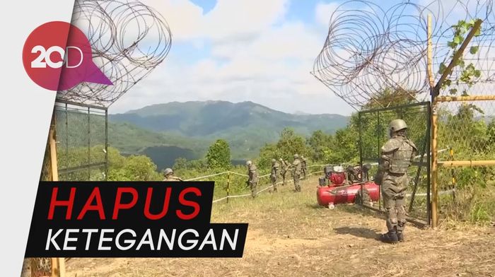 Ranjau Perbatasan Korut-Korsel Dienyahkan