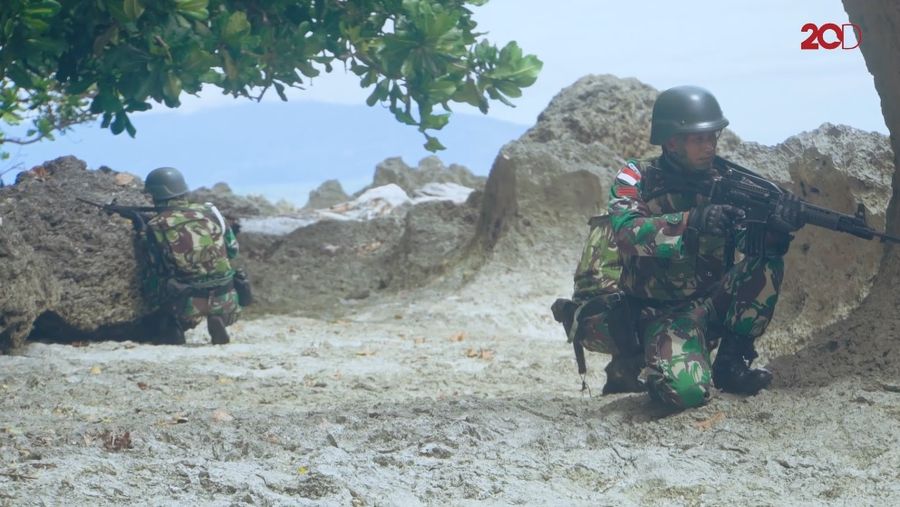 Patroli Patok Menyusuri Perbatasan RI-PNG
