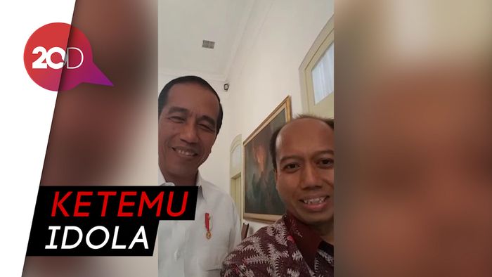 Isi Vlog Sutopo Bareng Idolanya, Presiden Jokowi