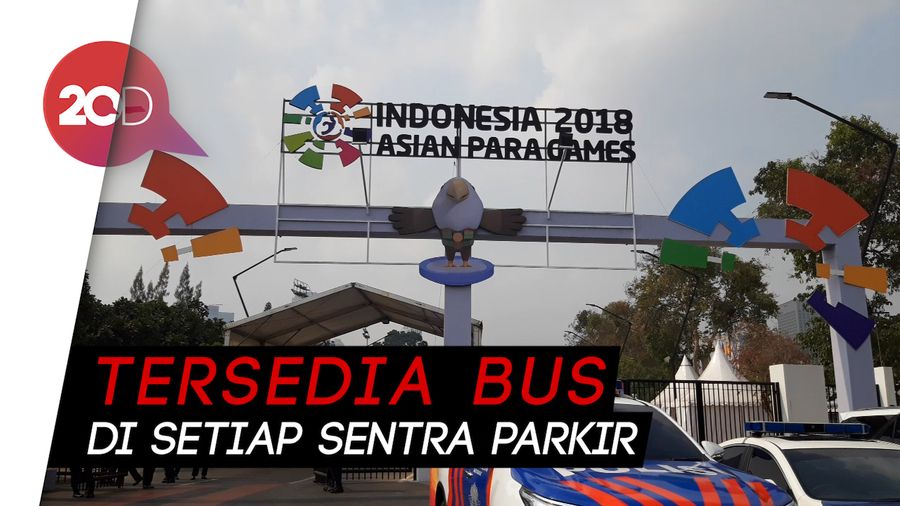 Bus Khusus untuk Penonton Pembukaan Asian Para Games 2018