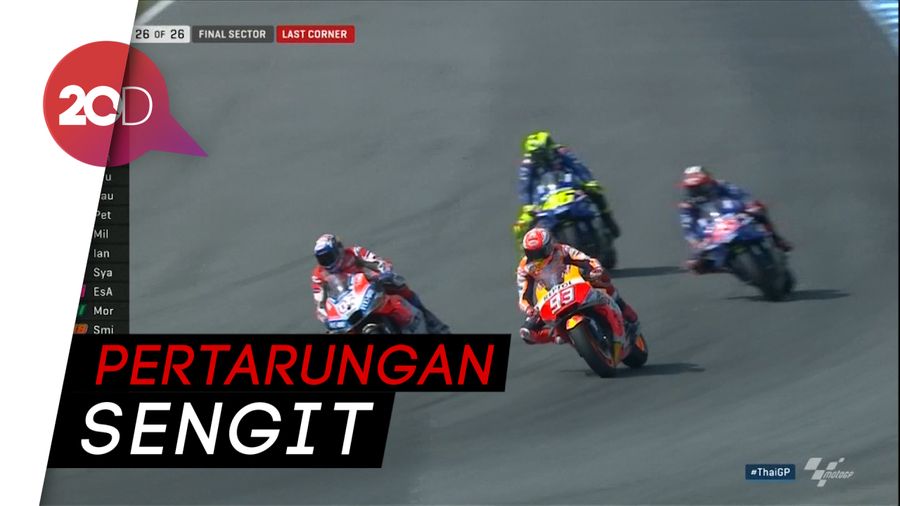 Marquez Menangkan Duel Sengit di GP Thailand