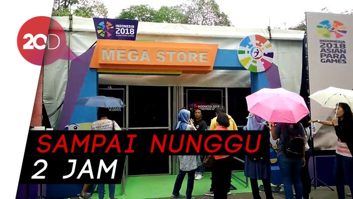Rela Panas-panasan Demi Souvenir Asian Para Games 2018