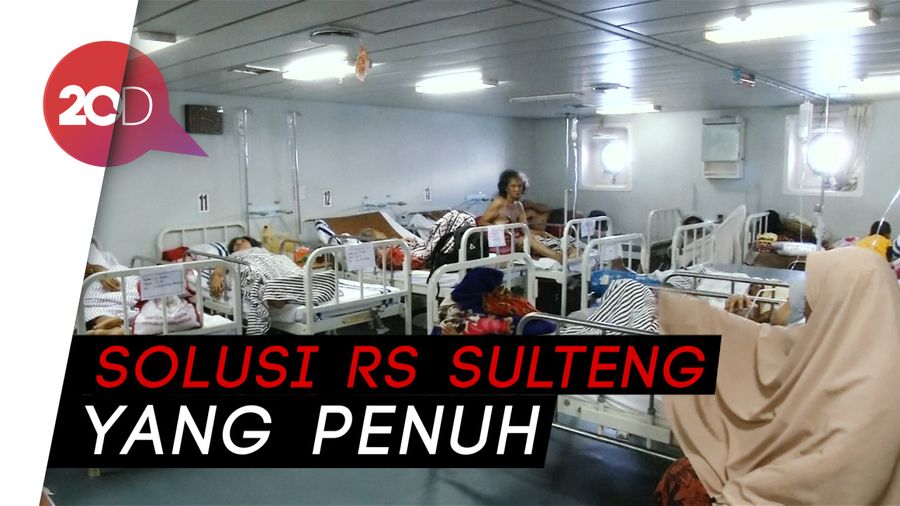 Sibuknya KRI Dr Soeharso, RS Apung Perawat Korban Gempa Palu