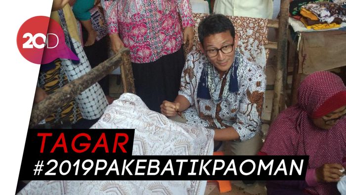 Jika Terpilih Jadi Wapres, Sandiaga Janji Pamer Batik Paoman