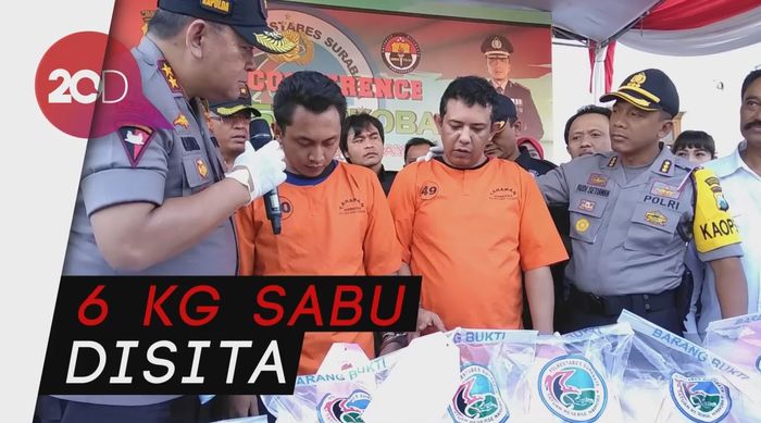 Paman dan Keponakan di Sidoarjo Jadi Kurir Narkoba