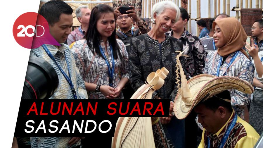 Saat Bos IMF Terpukau dengan Alat Musik Sasando