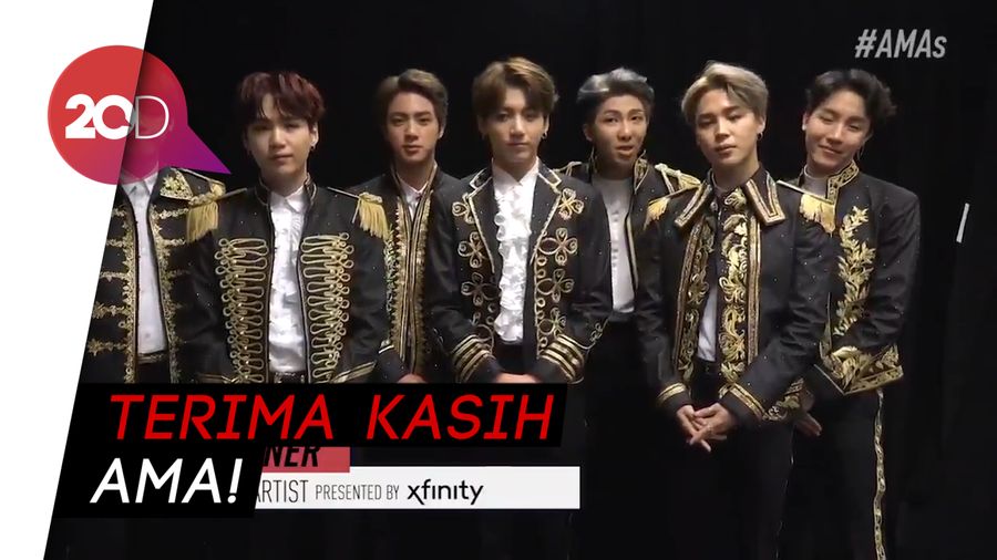 Wow! Selamat BTS Menang Favorite Social Artist di AMA 2018
