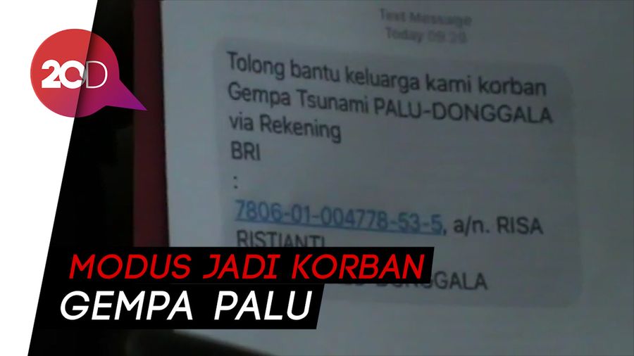 Tega! Memanfaatkan Bencana di Palu Menipu Orang