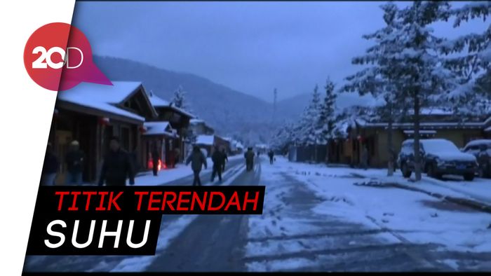 Gelombang Dingin Terjang Sejumlah Kota di China