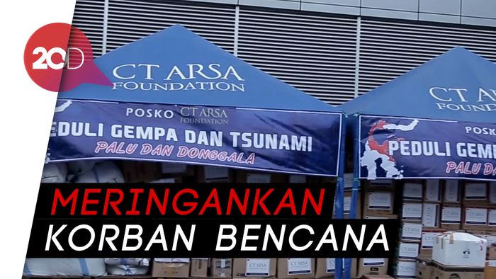 Pengiriman Bantuan CT Arsa ke Palu dan Donggala