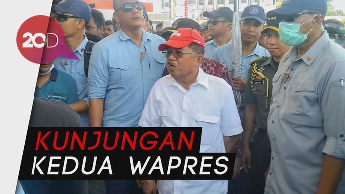 Tiba di Palu, JK dan Sekjen PBB Disambut Gubernur Sulteng
