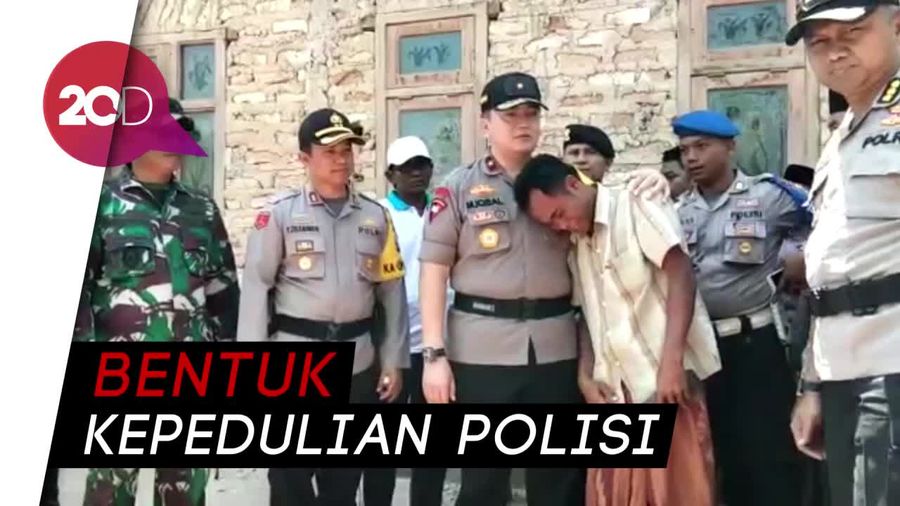Polda Jatim Beri Bantuan untuk Para Korban Gempa Sumenep