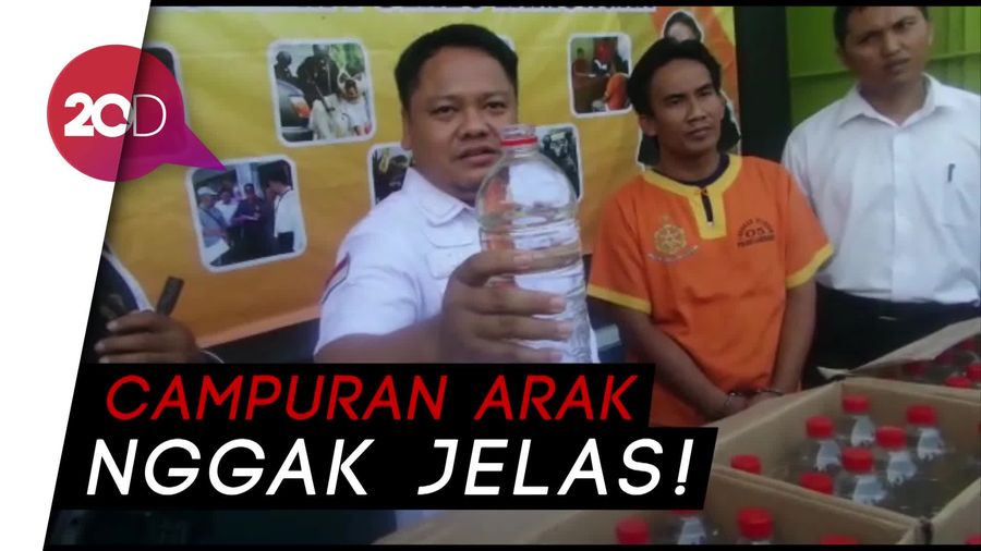 Polres Lamongan Amankan Ribuan Liter Arak Siap Edar!