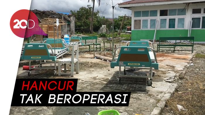 Hancur! Puskesmas di Tompe Saksi Keganasan Gempa Palu   