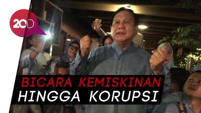 Berulang Tahun, Prabowo Orasi soal Kemiskinan di Dalam Mal