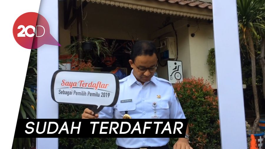 Gubernur Anies Sudah Cek Namanya di DPT Pemilu 2019, Kamu?