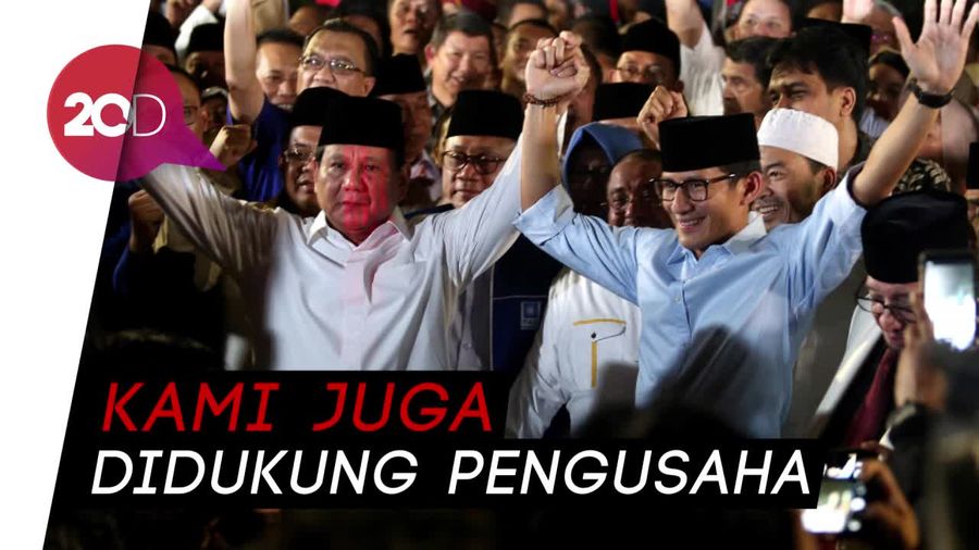 Banyak Pengusaha Dukung Jokowi, Sandi: Kita Tak Perlu Cengeng
