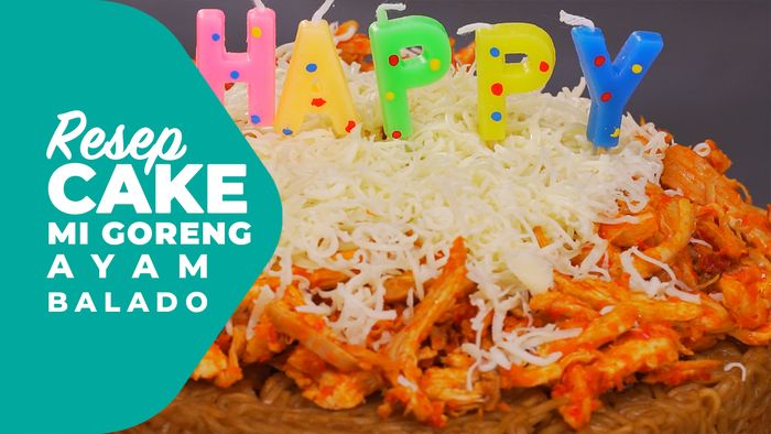 Resep Cake Mi Goreng Ayam Balado