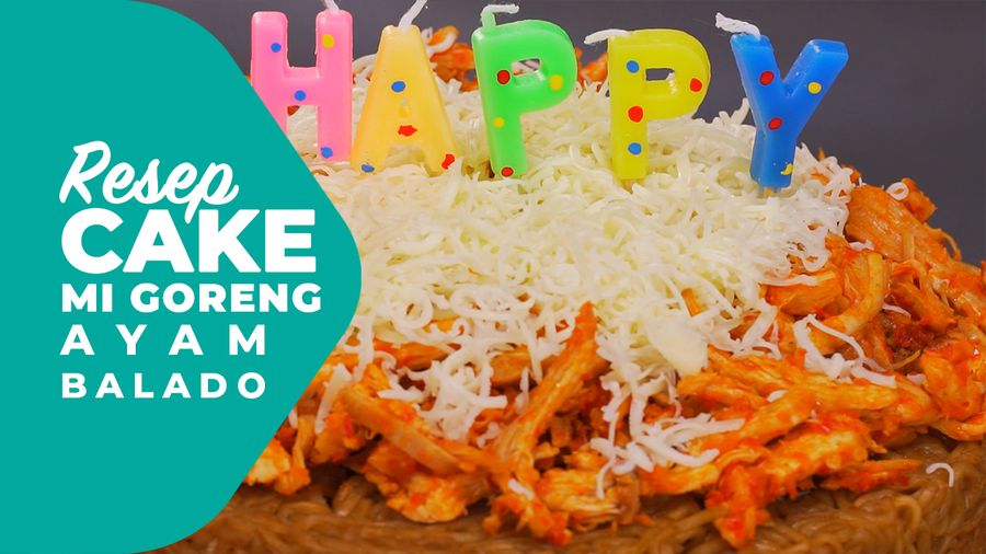 Resep Cake Mi Goreng Ayam Balado