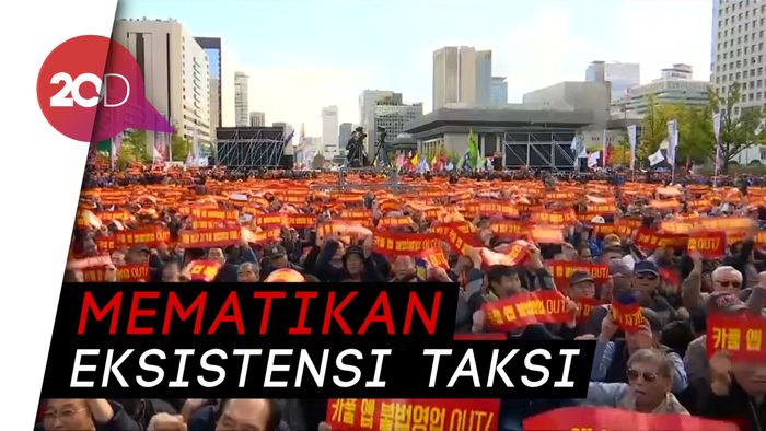 Tolak Taksi Online, 30.000 Sopir Taksi di Korsel Mogok Kerja