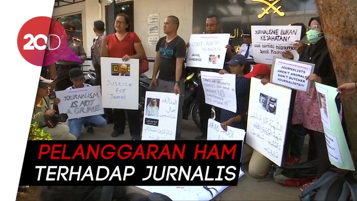 Aksi Simpati Jurnalis Indonesia untuk Khashoggi