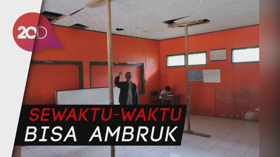 Dear Pak Bupati, Ruang Kelas SD di Bandung Ini Mau Roboh