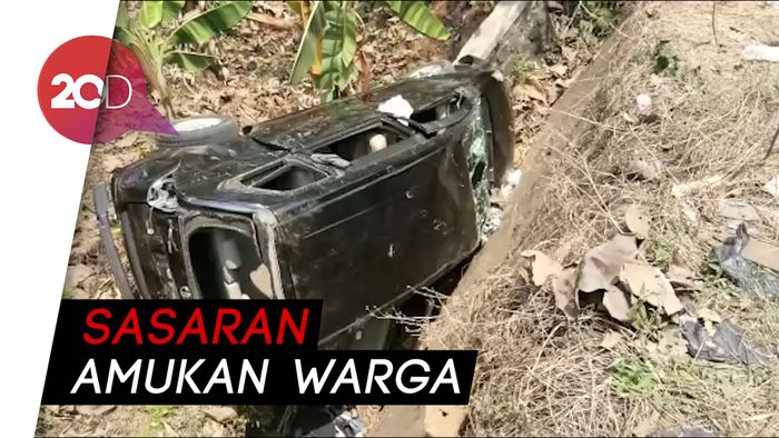 Perampok Gagal, Mobilnya Dirusak dan Dijebloskan ke Parit 