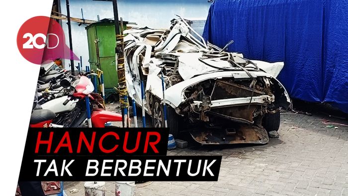 Kondisi CR-V Pascajatuh ke Jurang di Magetan