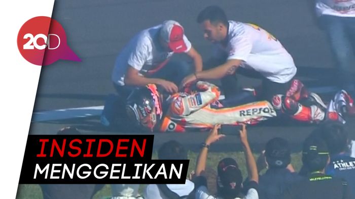 Momen Marquez Dislokasi Bahu saat Rayakan Gelar Juara