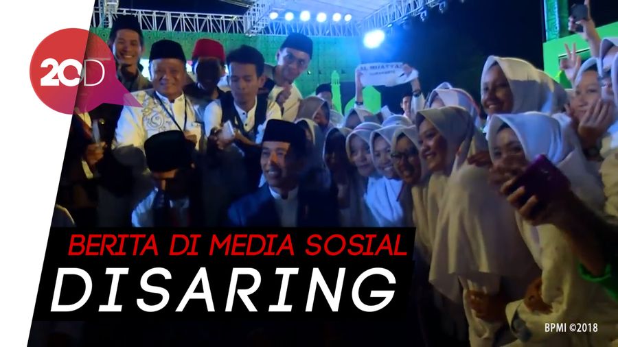 Puncak Hari Santri Nasional, Jokowi Ajak Santri Waspadai Hoax!