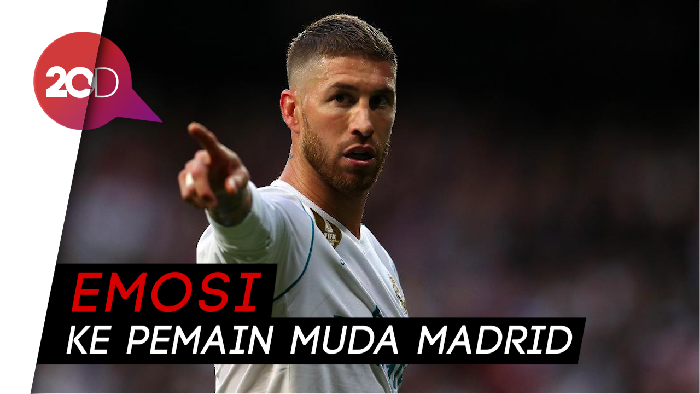 Sergio Ramos Ngamuk saat Latihan