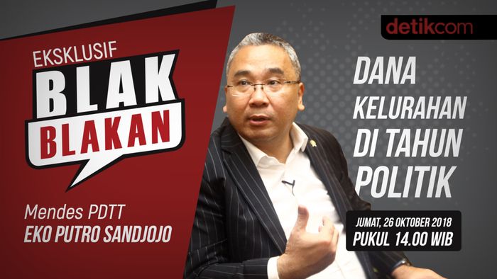 Tonton Blak-blakan Mendes PDTT: Dana Kelurahan di Tahun Politik 