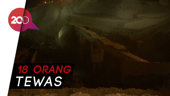 Bus Sekolah Tersapu Banjir, Jatuh ke Laut Mati 