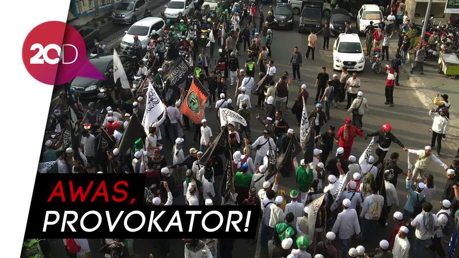Massa Aksi Bela Tauhid Memanas di Depan Kantor GP Ansor