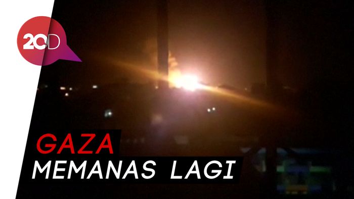 Ganasnya Serangan Udara Israel Targetkan Gedung Milik Hamas