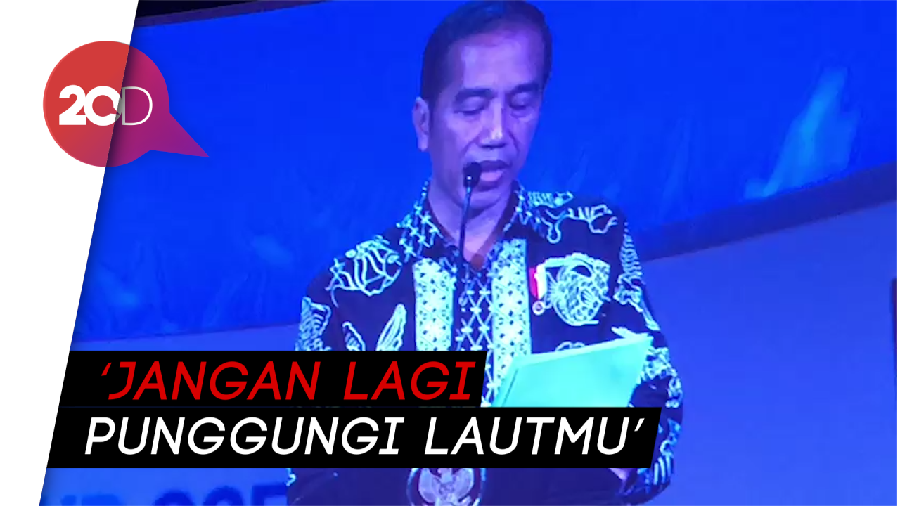Buka Konferensi Laut Dunia di Bali, Jokowi Berpuisi