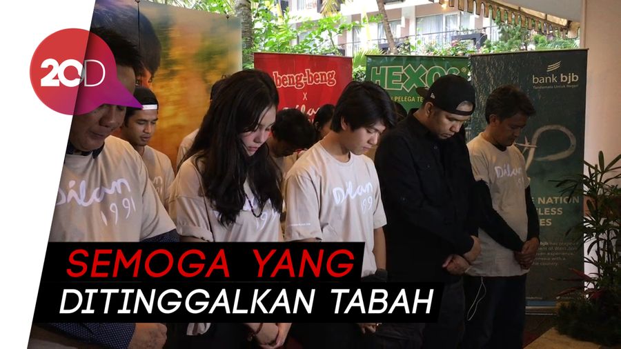 Doa Pemain Dilan 1991 untuk Korban Jatuhnya Pesawat Lion Air