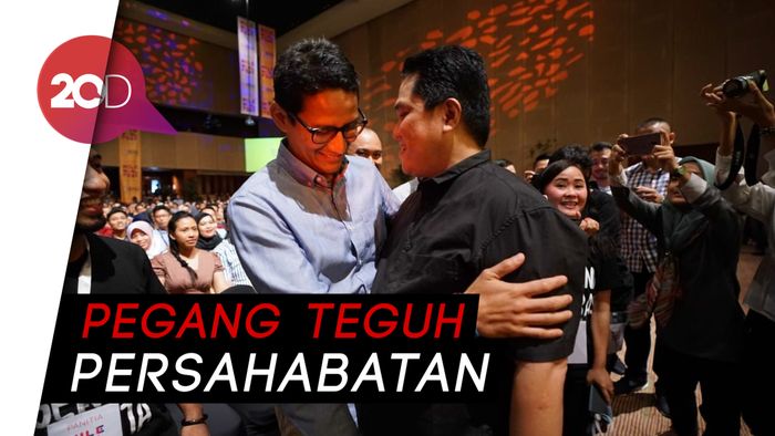 Inspiring! Persahabatan Sandi-Erick Disampaikan ke Milenial